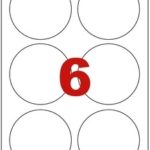 Étiquettes en planche A4 Coins arrondis DIAMÈTRE 85 mm