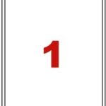 Étiquettes en planche A4 Coins arrondis 199,6 x 289,1 mm