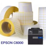 Rouleau d'étiquettes synthétique brillant C6000