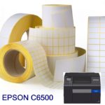 Rouleau d'étiquettes papier mat - C6500