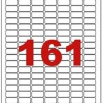 Étiquettes en planche A4 Coins arrondis 25 x 12 mm