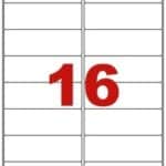 Étiquettes en planche A4 Coins arrondis 99 x 33,9 mm