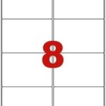 Étiquettes en planche A4 Coins arrondis 99 x 67,7 mm