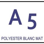 Étiquettes adhésives en planches A5 Polyester ultra adhésives