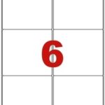 Étiquettes en planche A4 Coins arrondis 99 x 93,1 mm