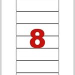 Étiquettes en planche A4 Coins arrondis 119 x 33,7 mm