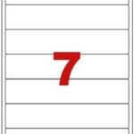 Étiquettes en planche A4 Coins arrondis 192,5 x 39 mm