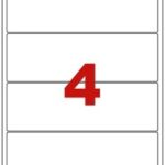 Étiquettes en planche A4 Coins arrondis 192,5 x 62 mm