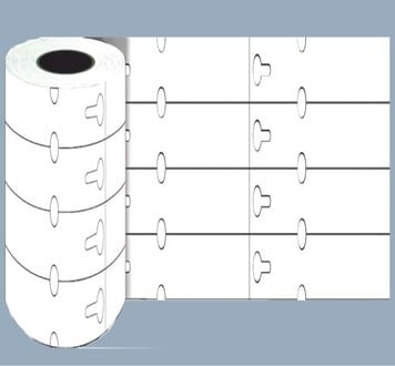 Étiquettes à boucle CURLISS ALFOLIN 25 x 200 mm