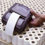 Étiquettes thermiques autocollantes vierges en rouleau 101 x 50,8 mm