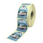 Étiquettes adhésives aluminium brossé