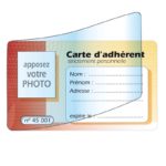 Carte d'adhérent à rabat