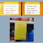 Pochette magnétique fond JAUNE
