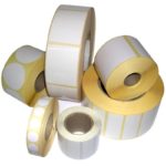 Étiquettes autocollantes vierges en rouleau 35 x 20.5 mm