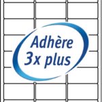 Étiquettes ultra adhésives en planches A4