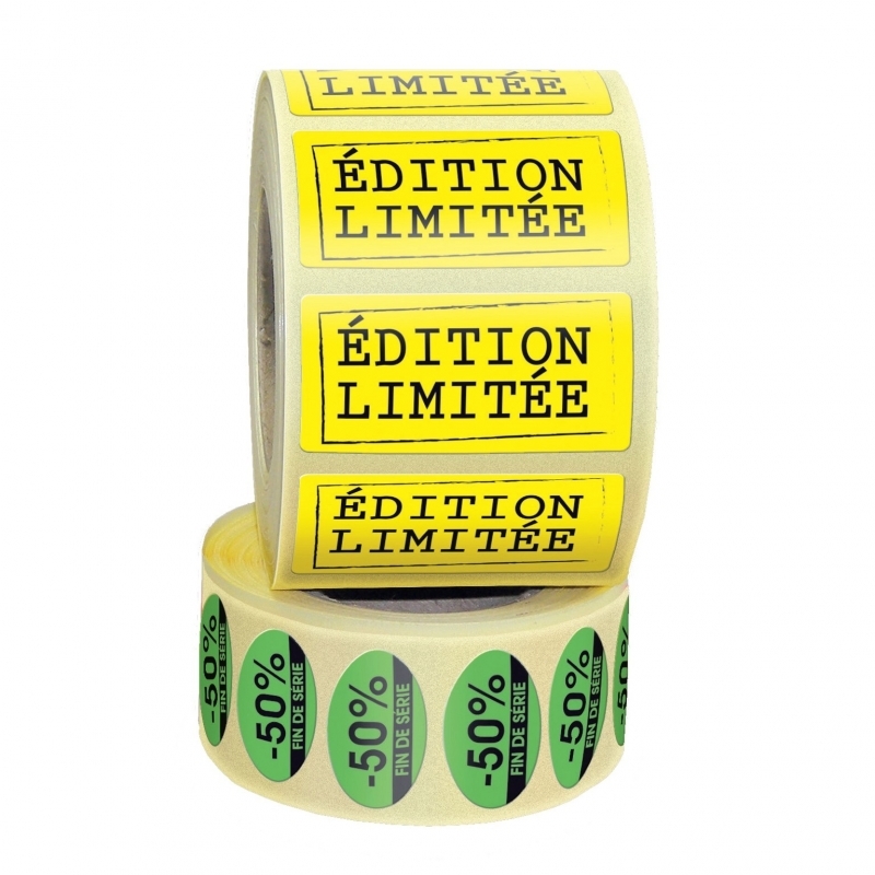 Étiquettes Fluo autocollantes pour magasin
