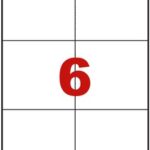Étiquettes en planche A4 Coins vifs 105 x 99 mm