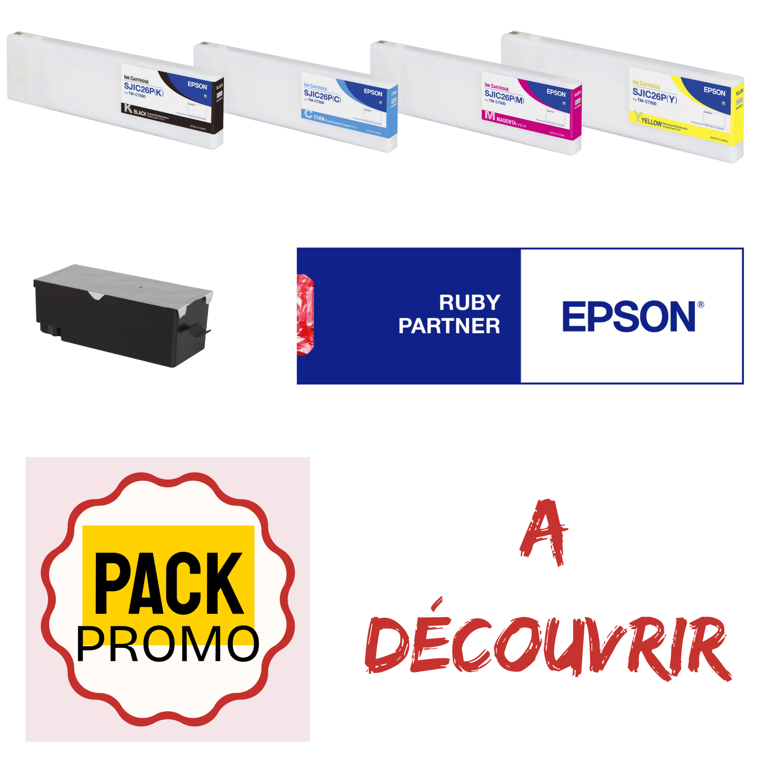 Cartouches d'encres pour imprimante C7500/7500G