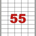 Étiquettes en planche A4 Coins vifs 40 x 25,4 mm