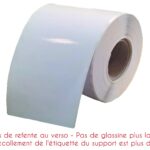 Étiquettes autocollantes vierges en rouleau continu 76mm x 35ml